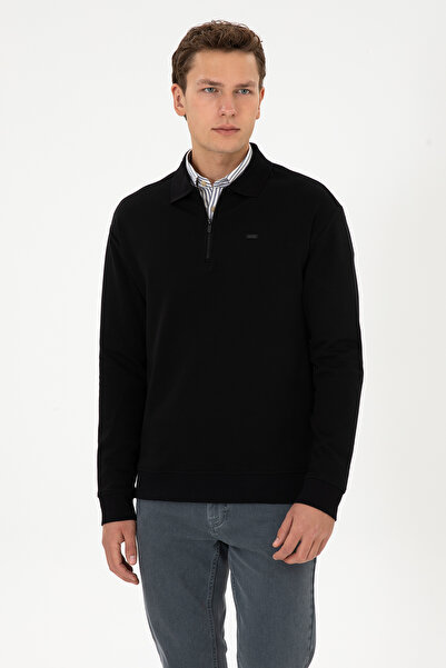 U.S. Polo Assn. Men's Black Sweatshirt 50316484-Vr046