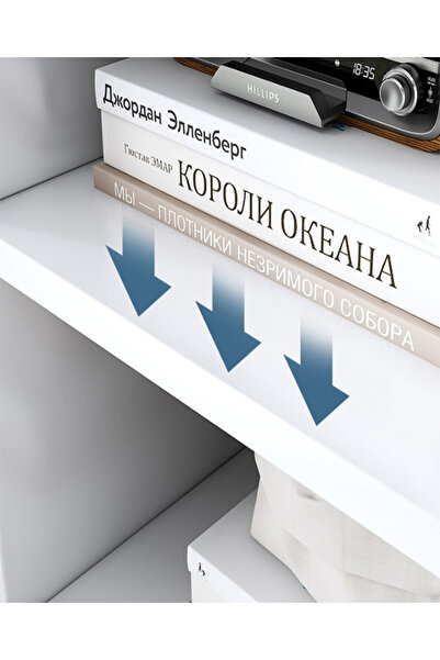 Generic مكتبة خشبية مكونة من 10 مكعبات، رف كتب مستقل بـ 10 حجرات