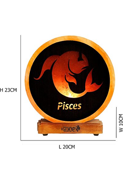 Geohoney Himalayan Salt Lamp - Zodiac Sign Pisces GH-CSL-042 I