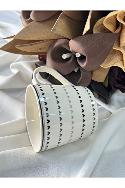MD MİMOZA DEKOR Porcelain Tea Coffee Cup 400ml -Md116