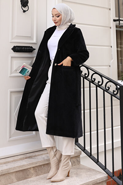 benguen Tay Feather Coat E9154 Black