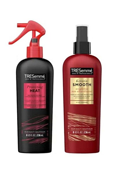 TRESemmé بخاخ حماية من الحرارة حتى 450 درجة فهرنهايت - 236 مل وبخاخ تنعيم الش...