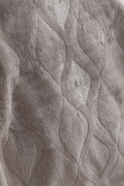 Apricitas HOME Mercy Ecru Double Embossed Patterned Blanket - 220*240 cm