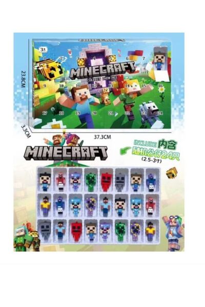 OEM Calendar Advent Minecraft cu 24 Figurine Colecționabile – Cadou Surpriză ...