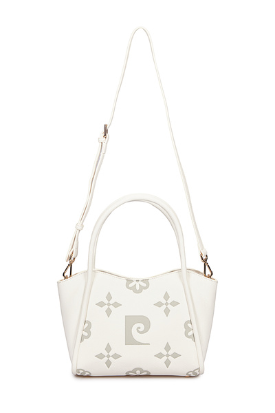 Pierre Cardin White Detachable Strap Magnet Closure Women's Shoulder Bag - Handbag 05Pc25Y10502