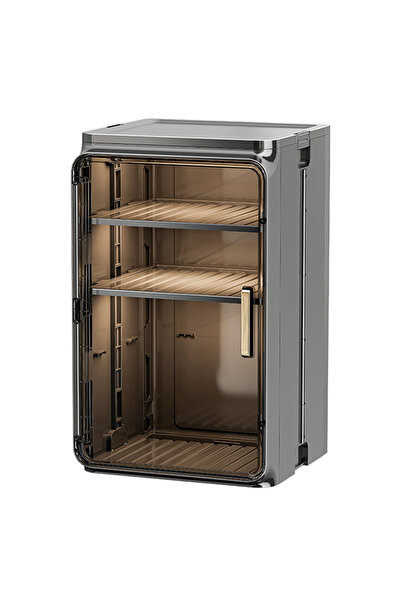 Generic Foldable Mug & Dish Rack for Kitchen Countertop Coffee Cup and Bowl Organizer, Black