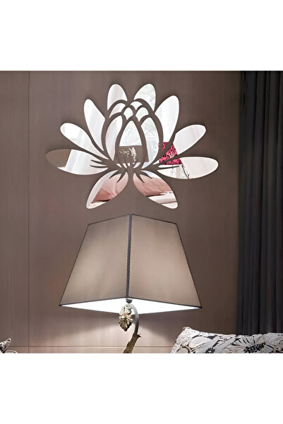 Genel Markalar Aynalı Pleksi Lotus Çiçeği Duvar Dekoru