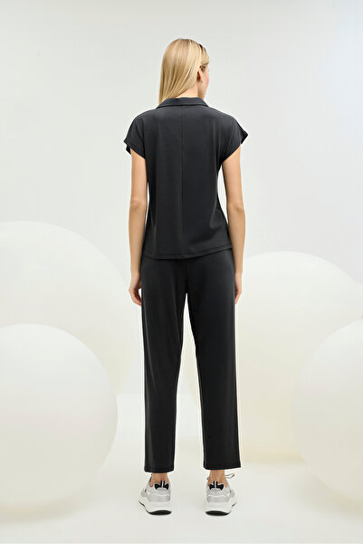 GİZZEY 21379 SET PANTALONI CU GULER CĂMAȘĂ PENTRU FEMEI