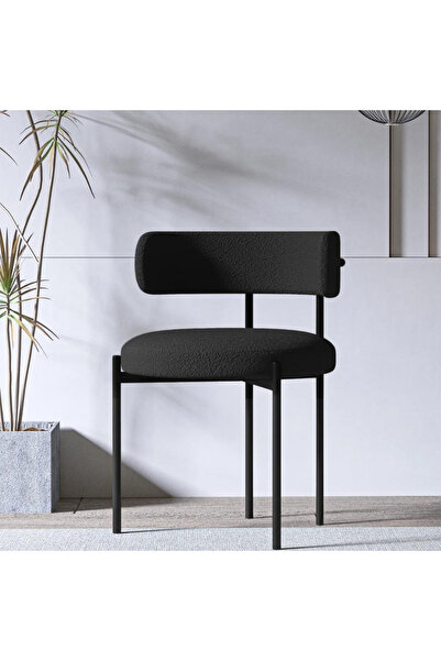 Desire Κυκλική καρέκλα, μεταλλικός σκελετός υψηλής ποιότητας, κομψή, ποιοτικό ύφασμα, κομψή, κουζίνα