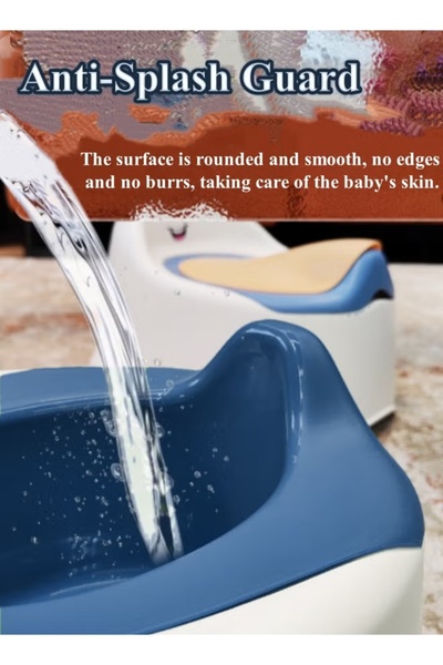 Generic Baby Potty Seat Kids Potty Chair Potty Toilet Training Toilet with Splash Guard Back Support Lid