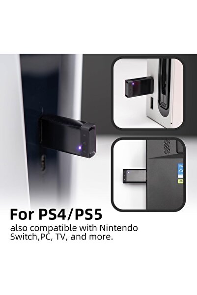 Skull & Co. X Savage Raven AudioDrive: Bluetooth 5.2 Wireless Audio Transmitter Adapter USB-A Port L