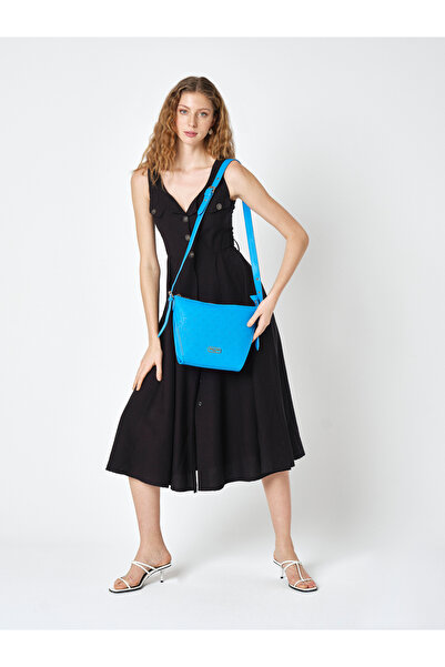 Pierre Cardin Geantă de mână pentru femei cu curea reglabilă turcoaz și închidere cu fermoar - Geantă de mână 05PC25Y908
