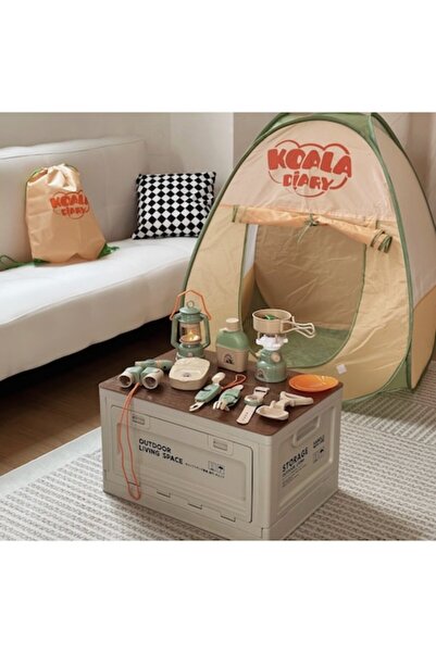 OEM Kids camping play set with foldable tent (74 cm dia x 88 cm h) and 16-piece exploration accessories