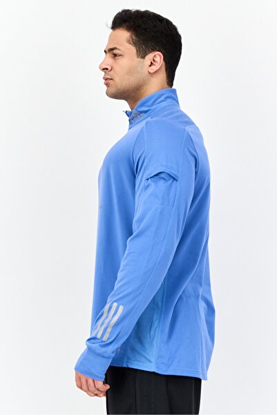 adidas Men Sportswear Fit Long Sleeves Training Sweatshirts, Blue