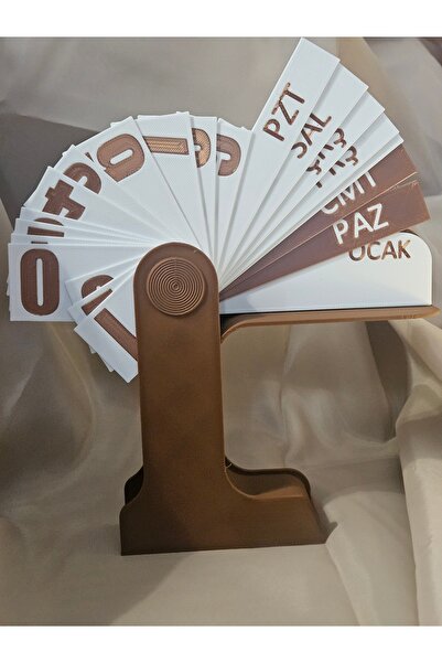 AysbiStudio Ofis Dekoru Masa Takvimi – Minimalist, Kişiye Özel İsimli, Avukat / Doktor / Öğretmen Hediyesi