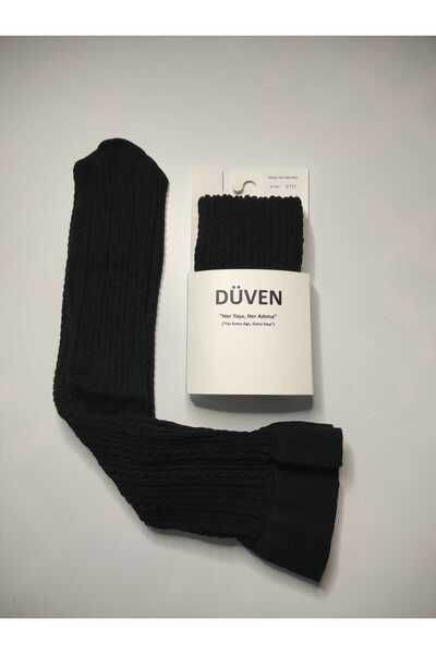 DÜVEN 3-Pack of Soft Textured Thick Winter Colored Knee-High Socks with Classic Knit Pattern