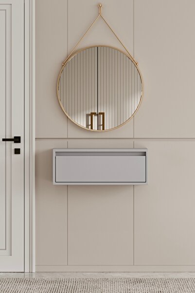 moldesan Noir Sis Gri MDF Duvara Monte Dresuar 50 cm