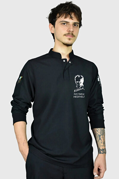 Üniformanya İsim Hediyeli Atatürk Nakışlı Aşçı Ceketi Şef Ceketi Aşçı Kıyafetleri Aşçı Forması Aşçı Gömleği