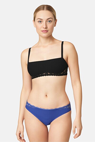 Calvin Klein سراويل داخلية نسائية منسوجة قابلة للارتداء، لون أزرق داكن