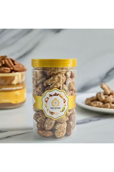 nicense Premium Pecan Caramel Marble Chocolate – 400g Jar