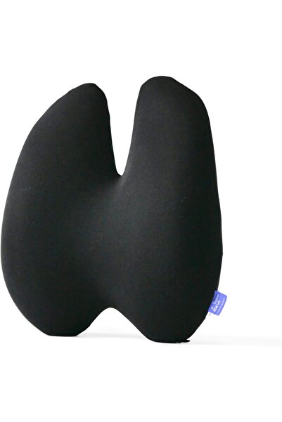 Generic C CUSHION LAB Extra Dense Lumbar Pillow - Ergonomic Multi-Region Firm Back Support - Black