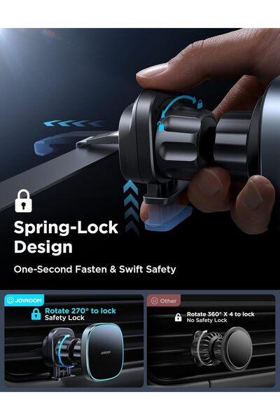 Joyroom MagSafe Car Mount Charger, 15W Fast Magnetic Air Vent Holder for iPhone 15/14/13/12 Pro Max