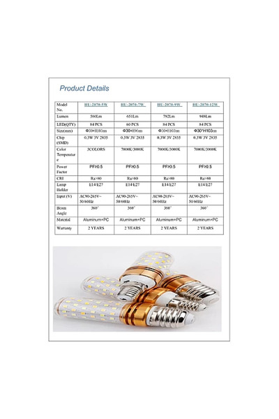 Hummer 3-mode cylindrical bulb 5W E14