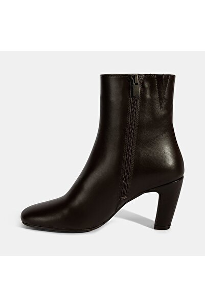 Desa Women's Brown Heeled Leather Boots