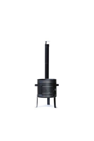 Perfect Home Stove for cauldron/pot with flue and elbow, 40x50 cm,