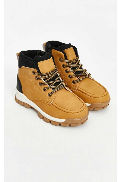 LC Waikiki Cizme LCW STEPS maro cu șireturi pentru băieți