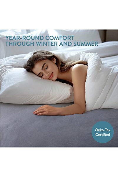 OEM JEMIDI Elastic Fitted Sheet, 90x200 cm, Cotton, Summer/Winter, Machine Washable and Dryer Safe, Gray