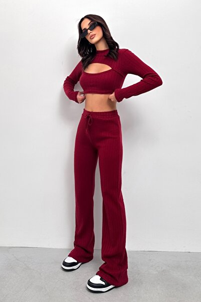 New Now Long Sleeve with Windows Decolte Tape Suit