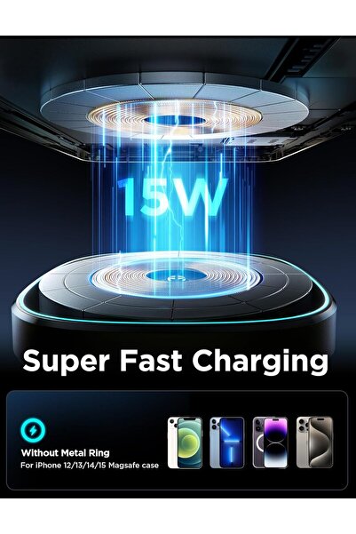 Joyroom MagSafe Car Mount Charger, 15W Fast Magnetic Air Vent Holder for iPhone 15/14/13/12 Pro Max