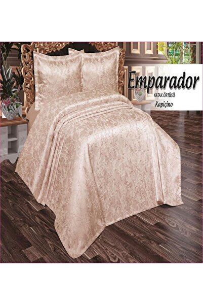 Lady London Emparator Şönil 3 Parça Çift Kişilik Yatak Örtüsü-Cappucino Rengi