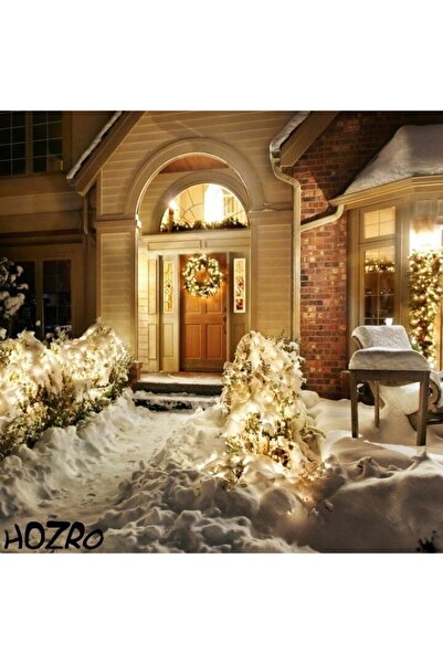 HOZRO Lumini solare de Crăciun, 100 LED-uri, 10m, alb cald – exterior și interior