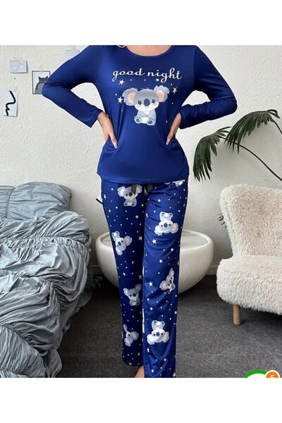 MANUFACTURER KOALA DESENLİ KADIN PİJAMA TAKIMI