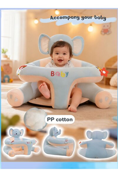 Generic Baby Sitting Chair,Baby Sitting Support Chair,Cute Baby Seat,Baby Support Sofa Chair(Elephant)
