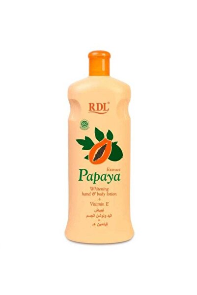 RDL لوشن تبييض اليدين والجسم بخلاصة البابايا + فيتامين E 600 مل
