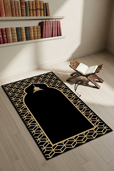 Etnik Dekor Black Prayer Rug
