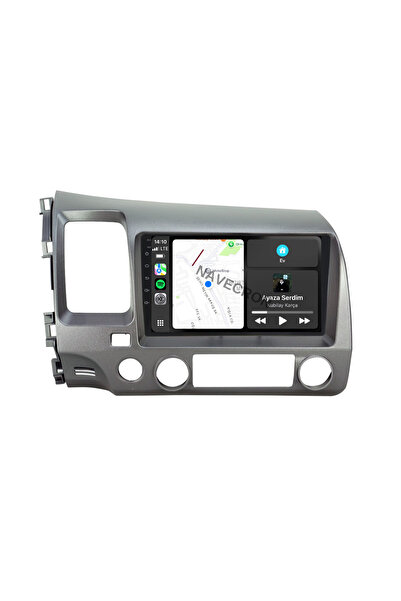 NAVECRON HONDA CIVIC FD6 2006-12 UYUMLU ANDROID MULTİMEDYA GERÇEK 4/64 KABLOS...