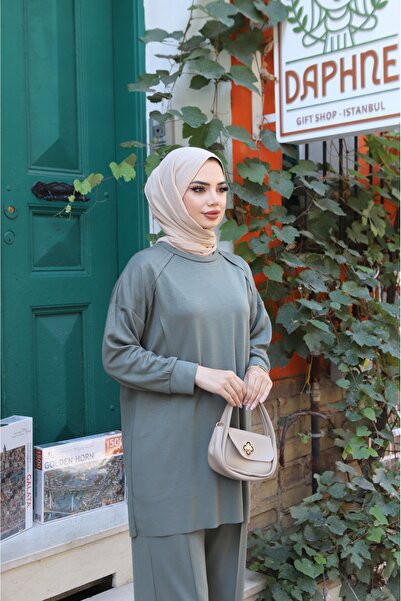 NİSUM MODA Modal Suit with Side Pockets and Zipper