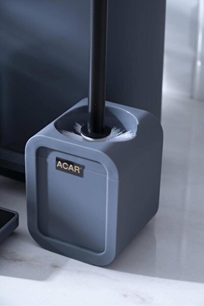 ACAR Astoria Gray Square 5 Piece Bathroom Set