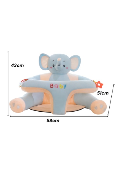 Generic Baby Sitting Chair,Baby Sitting Support Chair,Cute Baby Seat,Baby Support Sofa Chair(Elephant)