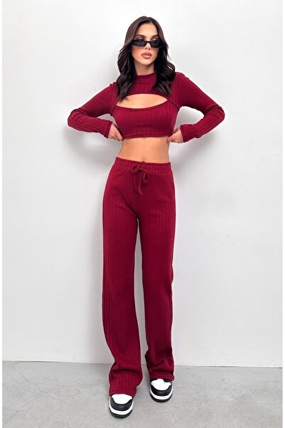 New Now Long Sleeve with Windows Decolte Tape Suit