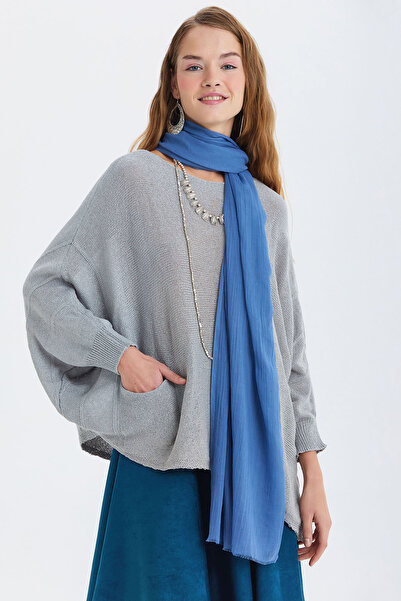 Clandestino Şal subţire din bambus albastru albastru