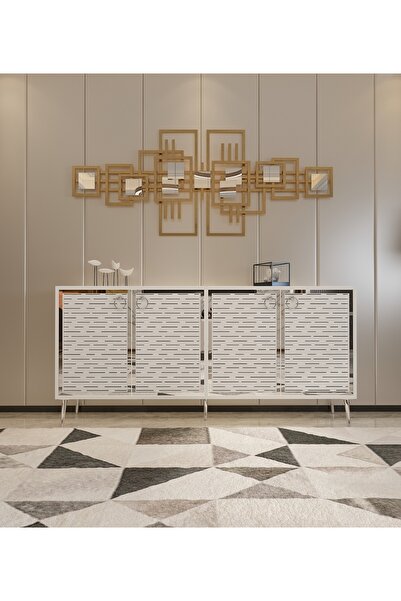 morepp Rami Gümüş Konsol | Beyaz - Beyaz