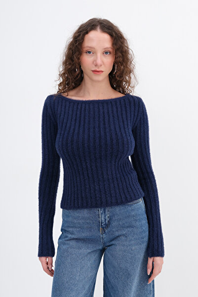 Addax Soft Textured Knitwear Sweater K3371-D4