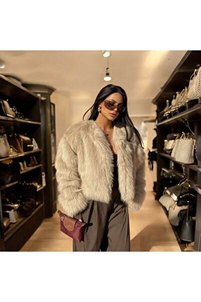 Fua Shop Γυναικεία ψεύτικη κοντή γούνα Lolita