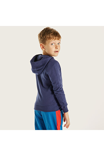 Marvel Spider-Man Print Jacket with Hood and Long Sleeves