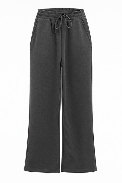 Mixray 4782 women's elastic waist thessaloniki Palazzo Pants anthracite